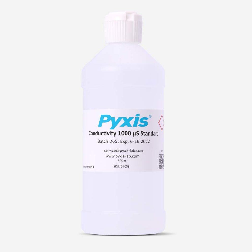 100, 1,000 or 50,000µS/cm Conductivity Cal Solution | Pyxis Lab®